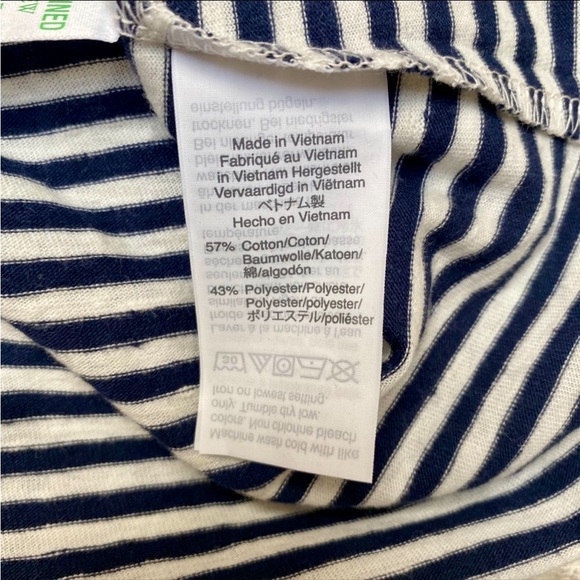 J.Crew NWT Striped Tee Red Trim Navy White Breton Cotton Blend Size Small - Picture 10 of 10